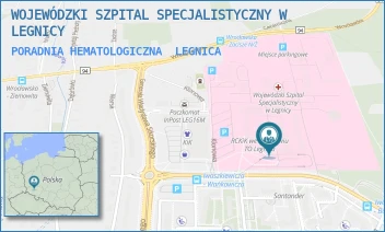 PORADNIA HEMATOLOGICZNA - WOJEWÓDZKI SZPITAL SPECJALISTYCZNY W LEGNICY - UL. JAROSŁAWA IWASZKIEWICZA 5,  LEGNICA
