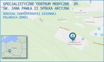 ODDZIAŁ CHEMIOTERAPII DZIENNEJ - SPECJALISTYCZNE CENTRUM MEDYCZNE  IM. ŚW. JANA PAWŁA II SPÓŁKA AKCYJNA - UL. JANA PAWŁA II 2,  POLANICA-ZDRÓJ