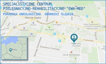 PORADNIA ONKOLOGICZNA - SPECJALISTYCZNE CENTRUM PIELĘGNACYJNO-REHABILITACYJNE "EWA-MED" - UL. TRZEBNICKA 37,  OBORNIKI ŚLĄSKIE