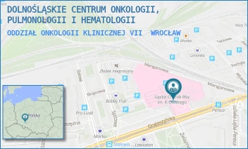ODDZIAŁ ONKOLOGII KLINICZNEJ VII - DOLNOŚLĄSKIE CENTRUM ONKOLOGII, PULMONOLOGII I HEMATOLOGII - GRABISZYŃSKA  105,  WROCŁAW