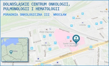 PORADNIA ONKOLOGICZNA III - DOLNOŚLĄSKIE CENTRUM ONKOLOGII, PULMONOLOGII I HEMATOLOGII - UL. GRABISZYŃSKA 105,  WROCŁAW