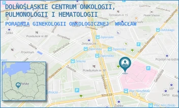 PORADNIA GINEKOLOGII ONKOLOGICZNEJ - DOLNOŚLĄSKIE CENTRUM ONKOLOGII, PULMONOLOGII I HEMATOLOGII - PL. LUDWIKA HIRSZFELDA 12,  WROCŁAW
