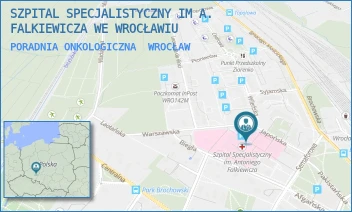 PORADNIA ONKOLOGICZNA - SZPITAL SPECJALISTYCZNY IM A. FALKIEWICZA WE WROCŁAWIU - UL. WARSZAWSKA 2,  WROCŁAW