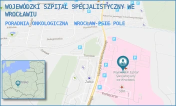 PORADNIA ONKOLOGICZNA - WOJEWÓDZKI SZPITAL SPECJALISTYCZNY WE WROCŁAWIU - UL. HENRYKA MICHAŁA KAMIEŃSKIEGO 73A,  WROCŁAW-PSIE POLE