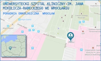 PORADNIA ONKOLOGICZNA - UNIWERSYTECKI SZPITAL KLINICZNY IM. JANA MIKULICZA-RADECKIEGO WE WROCŁAWIU - UL. BOROWSKA 213,  WROCŁAW