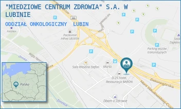 ODDZIAŁ ONKOLOGICZNY - "MIEDZIOWE CENTRUM ZDROWIA" S.A. W LUBINIE - UL. M.SKŁODOWSKIEJ-CURIE 54-60,  LUBIN