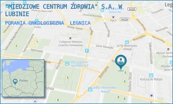 PORANIA ONKOLOGICZNA - "MIEDZIOWE CENTRUM ZDROWIA" S.A. W LUBINIE - UL. STEFANA OKRZEI 14A,  LEGNICA