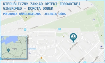PORADNIA ONKOLOGICZNA - NIEPUBLICZNY ZAKŁAD OPIEKI ZDROWOTNEJ GINEKOMED - DOROTA DOBEK - UL. JANA KIEPURY 77,  JELENIA GÓRA