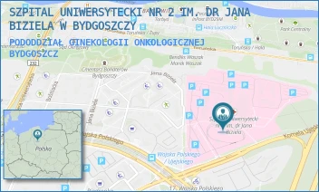 PODODDZIAŁ GINEKOLOGII ONKOLOGICZNEJ - SZPITAL UNIWERSYTECKI NR 2 IM. DR JANA BIZIELA W BYDGOSZCZY - UJEJSKIEGO 75,  BYDGOSZCZ