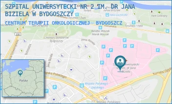 CENTRUM TERAPII ONKOLOGICZNEJ - SZPITAL UNIWERSYTECKI NR 2 IM. DR JANA BIZIELA W BYDGOSZCZY - UJEJSKIEGO 75,  BYDGOSZCZ