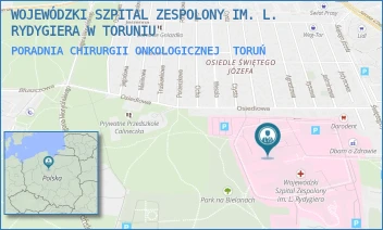 PORADNIA CHIRURGII ONKOLOGICZNEJ - WOJEWÓDZKI SZPITAL ZESPOLONY IM. L. RYDYGIERA W TORUNIU - ŚW. JÓZEFA 53-59,  TORUŃ