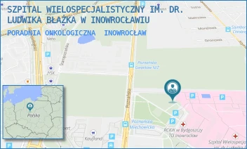 PORADNIA ONKOLOGICZNA - SZPITAL WIELOSPECJALISTYCZNY IM. DR. LUDWIKA BŁAŻKA W INOWROCŁAWIU - POZNAŃSKA 97,  INOWROCŁAW