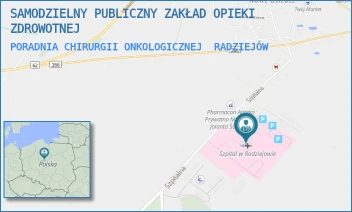 PORADNIA CHIRURGII ONKOLOGICZNEJ - SAMODZIELNY PUBLICZNY ZAKŁAD OPIEKI ZDROWOTNEJ - SZPITALNA 3,  RADZIEJÓW