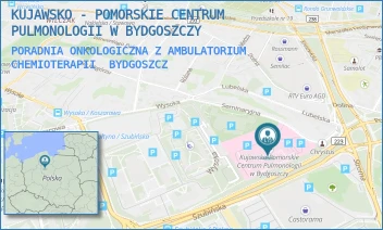 PORADNIA ONKOLOGICZNA Z AMBULATORIUM CHEMIOTERAPII - KUJAWSKO - POMORSKIE CENTRUM PULMONOLOGII W BYDGOSZCZY - SEMINARYJNA 1,  BYDGOSZCZ