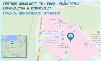 PORADNIA CHEMIOTERAPII - CENTRUM ONKOLOGII IM. PROF. FRANCISZKA ŁUKASZCZYKA W BYDGOSZCZY - DR. I.ROMANOWSKIEJ 2,  BYDGOSZCZ