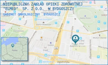GABINET ONKOLOGICZNY - NIEPUBLICZNY ZAKŁAD OPIEKI ZDROWOTNEJ "ELMED"  SP. Z O.O.  W BYDGOSZCZY - KARŁOWICZA 3-5,  BYDGOSZCZ