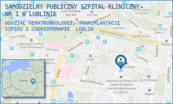 ODDZIAŁ HEMATOONKOLOGII, TRANSPLANTACJI SZPIKU I CHEMIOTERAPII - UNIWERSYTECKI SZPITAL KLINICZNY NR 1 W LUBLINIE - STASZICA 11,  LUBLIN