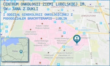 I ODDZIAŁ GINEKOLOGII ONKOLOGICZNEJ Z PODODDZIAŁEM BRACHYTERAPII - CENTRUM ONKOLOGII ZIEMI LUBELSKIEJ IM. ŚW. JANA Z DUKLI - DRA KAZIMIERZA JACZEWSKIEGO 7,  LUBLIN