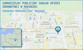 PORADNIA ONKOLOGICZNA - SAMODZIELNY PUBLICZNY ZAKŁAD OPIEKI ZDROWOTNEJ W KRAŚNIKU - NIEPODLEGŁOŚCI 25,  KRAŚNIK