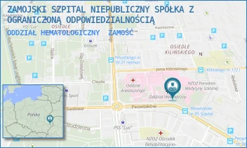 ODDZIAŁ HEMATOLOGICZNY - ZAMOJSKI SZPITAL NIEPUBLICZNY SPÓŁKA Z OGRANICZONĄ ODPOWIEDZIALNOŚCIĄ - PEOWIAKÓW 1,  ZAMOŚĆ