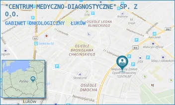 GABINET ONKOLOGICZNY - "CENTRUM MEDYCZNO-DIAGNOSTYCZNE" SP. Z O.O. - MIĘDZYRZECKA 66,  ŁUKÓW