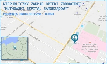 PORADNIA ONKOLOGICZNA - NIEPUBLICZNY ZAKŁAD OPIEKI ZDROWOTNEJ "KUTNOWSKI SZPITAL SAMORZĄDOWY" - UL. KOŚCIUSZKI 52,  KUTNO