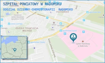 ODDZIAŁ DZIENNY CHEMIOTERAPII - SZPITAL POWIATOWY W RADOMSKU - UL. JAGIELLOŃSKA 36,  RADOMSKO
