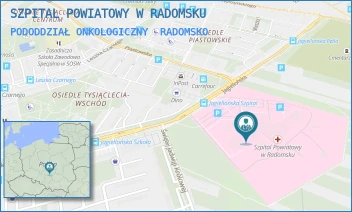 PODODDZIAŁ ONKOLOGICZNY - SZPITAL POWIATOWY W RADOMSKU - UL. JAGIELLOŃSKA 36,  RADOMSKO