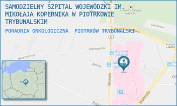 PORADNIA ONKOLOGICZNA - SAMODZIELNY SZPITAL WOJEWÓDZKI IM. MIKOŁAJA KOPERNIKA W PIOTRKOWIE TRYBUNALSKIM - UL. RAKOWSKA 15,  PIOTRKÓW TRYBUNALSKI