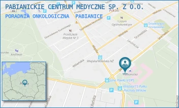 PORADNIA ONKOLOGICZNA - PABIANICKIE CENTRUM MEDYCZNE SP. Z O.O. - UL. JANA PAWŁA II 68,  PABIANICE