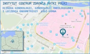 KLINIKA GINEKOLOGII, GINEKOLOGII ONKOLOGICZNEJ I LECZENIA ENDOMETRIOZY - INSTYTUT CENTRUM ZDROWIA MATKI POLKI - UL. RZGOWSKA 281/289,  ŁÓDŹ-GÓRNA