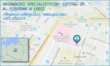 PORADNIA GINEKOLOGII ONKOLOGICZNEJ - WOJEWÓDZKI SPECJALISTYCZNY SZPITAL IM. M. PIROGOWA W ŁODZI - UL. WILEŃSKA 37,  ŁÓDŹ-POLESIE
