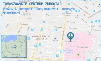 PORADNIA CHIRURGII ONKOLOGICZNEJ - TOMASZOWSKIE CENTRUM ZDROWIA - UL. JANA PAWŁA II 35,  TOMASZÓW MAZOWIECKI