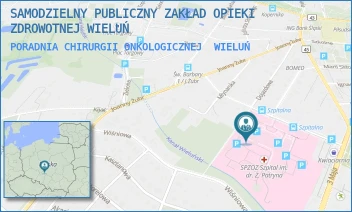 PORADNIA CHIRURGII ONKOLOGICZNEJ - SAMODZIELNY PUBLICZNY ZAKŁAD OPIEKI ZDROWOTNEJ WIELUŃ - UL. UL. SZPITALNA 16,  WIELUŃ