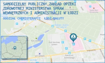 ODDZIAŁ CHEMIOTERAPII - SAMODZIELNY PUBLICZNY ZAKŁAD OPIEKI ZDROWOTNEJ MINISTERSTWA SPRAW WEWNĘTRZNYCH I ADMINISTRACJI W ŁODZI - UL. PÓŁNOCNA 42,  ŁÓDŹ-BAŁUTY