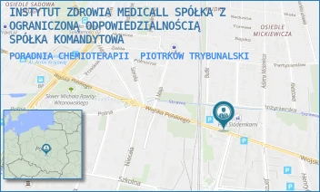 PORADNIA CHEMIOTERAPII - INSTYTUT ZDROWIA MEDICALL SPÓŁKA Z OGRANICZONĄ ODPOWIEDZIALNOŚCIĄ SPÓŁKA KOMANDYTOWA - UL. WOJSKA POLSKIEGO 77,  PIOTRKÓW TRYBUNALSKI