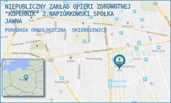 PORADNIA ONKOLOGICZNA - NIEPUBLICZNY ZAKŁAD OPIEKI ZDROWOTNEJ "KOPERNIK" J.NAPIÓRKOWSKI SPÓŁKA JAWNA - UL. MIKOŁAJA KOPERNIKA 9A,  SKIERNIEWICE