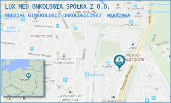 ODDZIAŁ GINEKOLOGII ONKOLOGICZNEJ - LUX MED ONKOLOGIA SPÓŁKA Z O.O. - ŚW. WINCENTEGO 103,  WARSZAWA