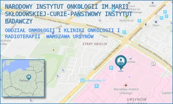 ODDZIAŁ ONKOLOGII I KLINIKI ONKOLOGII I RADIOTERAPII - NARODOWY INSTYTUT ONKOLOGII IM.MARII SKŁODOWSKIEJ-CURIE-PAŃSTWOWY INSTYTUT BADAWCZY - ROENTGENA 5,  WARSZAWA URSYNÓW