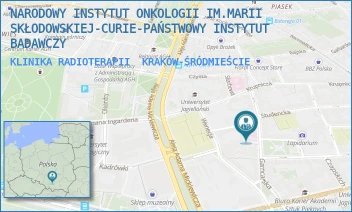 KLINIKA RADIOTERAPII - NARODOWY INSTYTUT ONKOLOGII IM.MARII SKŁODOWSKIEJ-CURIE-PAŃSTWOWY INSTYTUT BADAWCZY - UL. GARNCARSKA 11,  KRAKÓW-ŚRÓDMIEŚCIE