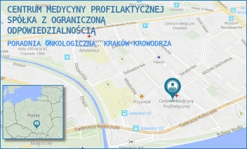 PORADNIA ONKOLOGICZNA - CENTRUM MEDYCYNY PROFILAKTYCZNEJ SPÓŁKA Z OGRANICZONĄ ODPOWIEDZIALNOŚCIĄ - UL. BOLESŁAWA KOMOROWSKIEGO 12,  KRAKÓW-KROWODRZA