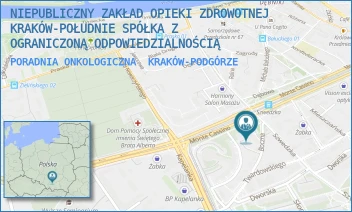 PORADNIA ONKOLOGICZNA - NIEPUBLICZNY ZAKŁAD OPIEKI ZDROWOTNEJ KRAKÓW-POŁUDNIE SPÓŁKA Z OGRANICZONĄ ODPOWIEDZIALNOŚCIĄ - UL. SZWEDZKA 27,  KRAKÓW-PODGÓRZE