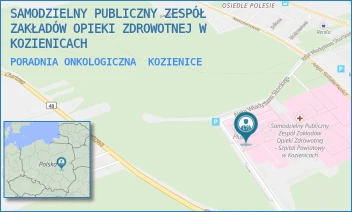 PORADNIA ONKOLOGICZNA - SAMODZIELNY PUBLICZNY ZESPÓŁ ZAKŁADÓW OPIEKI ZDROWOTNEJ W KOZIENICACH - AL. WŁ. SIKORSKIEGO 10,  KOZIENICE