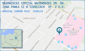 ODDZIAŁ CHORÓB PŁUC - MAZOWIECKI SZPITAL WOJEWÓDZKI IM. ŚW. JANA PAWŁA II W SIEDLCACH  SP. Z O.O. - PONIATOWSKIEGO 26,  SIEDLCE