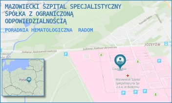 PORADNIA HEMATOLOGICZNA - MAZOWIECKI SZPITAL SPECJALISTYCZNY SPÓŁKA Z OGRANICZONĄ ODPOWIEDZIALNOŚCIĄ - J. ALEKSANDROWICZA 5,  RADOM