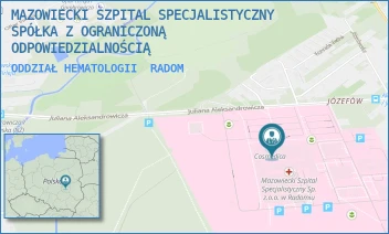 ODDZIAŁ HEMATOLOGII - MAZOWIECKI SZPITAL SPECJALISTYCZNY SPÓŁKA Z OGRANICZONĄ ODPOWIEDZIALNOŚCIĄ - J. ALEKSANDROWICZA 5,  RADOM