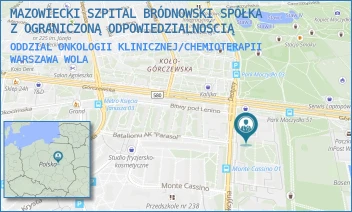 ODDZIAL ONKOLOGII KLINICZNEJ/CHEMIOTERAPII - MAZOWIECKI SZPITAL BRÓDNOWSKI SPÓŁKA Z OGRANICZONĄ ODPOWIEDZIALNOŚCIĄ - GÓRCZEWSKA 89,  WARSZAWA WOLA