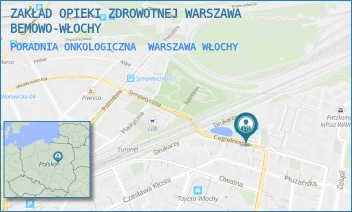 PORADNIA ONKOLOGICZNA - ZAKŁAD OPIEKI ZDROWOTNEJ WARSZAWA BEMOWO-WŁOCHY - CEGIELNIANA 8,  WARSZAWA WŁOCHY