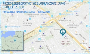 PORADNIA ONKOLOGICZNA - PRZEDSIĘBIORSTWO WIELOBRANŻOWE "JUMO" SPÓŁKA Z O.O. - KOMISJI EDUKACJI NARODOWEJ 47/U15,  WARSZAWA