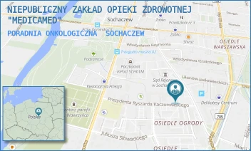 PORADNIA ONKOLOGICZNA - NIEPUBLICZNY ZAKŁAD OPIEKI ZDROWOTNEJ "MEDICAMED" - PREZYDENTA RYSZARDA KACZOROWSKIEGO 3A,  SOCHACZEW